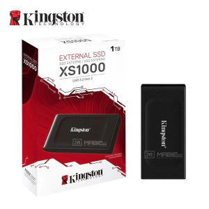 Disco solido Portatil Kingston XS1000 - Externo - 1TB - USB 3.2 (Gen 2) - 1050MB/s Tasa de transferencia de lectura maxima