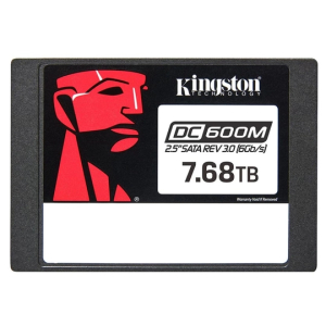 Disco duro solido Kingston DC600M - 2.5 Interno - 7.50TB - SATA (SATA/600) - Uso mixto - Servidor Dispositivo compatible - 1 DWPD - 14016TB TBW - 560MB/s Tasa de transferencia de lectura maxima - Insertable en caliente - 256-bit AES Estandar de cifrado
