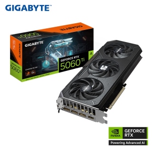 Tarjeta de video Gigabyte - GeForce RTX 5060 - PCI Express 5.0 x16 NVIDIA-GeForce RTX 5060 Ti-GDDR7-DisplayPort / HDMI-GV-N506TEAGLEOC ICE-8GD G10 GV-N506TEAGLEOCICE-8GDG10