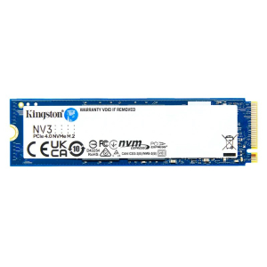 Disco Duro Solido Kingston NV3 1TB M.2 2280 PCIe 4.0 NVMe, Computadora de escritorio, Portatil Dispositivo compatible - 320TB TBW - 1 Solamente