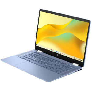 Laptop HP Chromebook X360 14B-CD0130WM 2-IN-1, Intel N100, Memoria RAM 4Gb, Almacenamiento 64Gb eMMC, Pantalla 14 1366x768 TOUCHSCREEN, Chrome OS, azul cielo