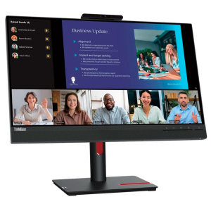 Monitor Lenovo ThinkVision T24v-30 23.8 Full HD IPS HDMI DisplayPort VGA, Color Raven Black
