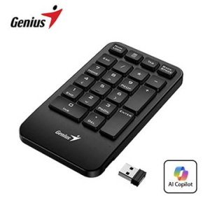 TECLADO NUMERICO GENIUS NUMPAD 1000 AI COPILOT WIRELESS SILENT BLACK 31320003400