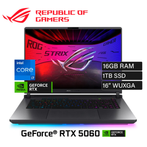 Laptop ASUS ROG STRIX G16 G615JMR-AS74 GAMING Core™ i7-14650HX 1TB SSD 16GB 16 (1920x1200) 165Hz WIN11 NVIDIA?- RTX 5060 8192MB ECLIPSE GRAY Backlit Keyboard