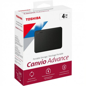 DISCO DURO TOSHIBA 4TB EXTERNO CANVIO ADVANCE BLACK HDTCA40XK3CA