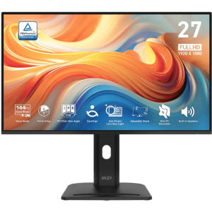 Monitor MSI PRO MP273A , 27 Full HD, IPS, 144Hz, 1ms, Altavoces, HDMI, DisplayPort, VGA, PRO-MP273A, gamer