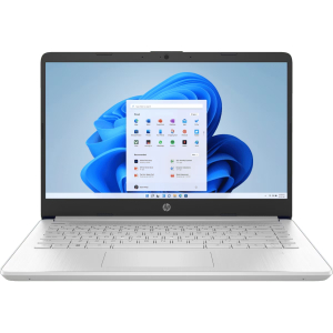 Laptop HP 14, Intel N150, 4GB RAM, 128GB UFS, Pantalla HD, Windows 11, Natural Silver, 14-dq6101la