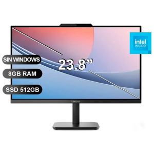 All in One Lenovo V100, Intel N100, Memoria RAM 8GB, Disco Solido 512GB SSD, Pantalla 23.8 1920x1080, 13JA003RLD