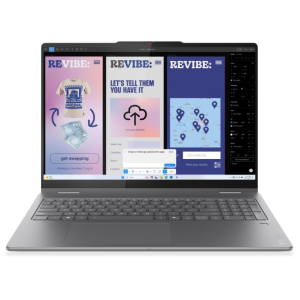 Laptop 2 en 1 Lenovo Yoga 7i, Intel Core Ultra 7 256V, Memoria RAM 16GB DDR5, Disco Solido 512GB SSD, Intel Arc Graphics 140V, Pantalla 16 WUXGA 1920x1200 Tactil, Win11, Luna Grey, 16ILL10