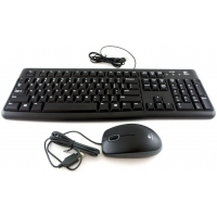 Combo TECLADO + MOUSE LOGITECH MK120 USB BLACK - ALAMBRICO / LOGITECH