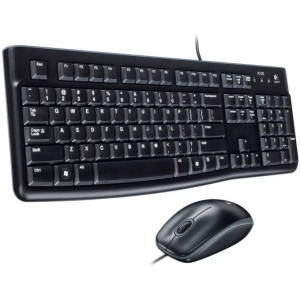 Combo TECLADO + MOUSE LOGITECH MK120 USB BLACK - ALAMBRICO