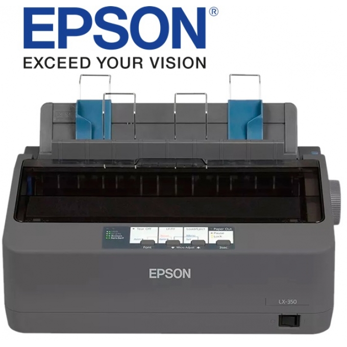 Impresora EPSON Matricial LX-350, USB 2.0, Gris, C11CC24011 / EPSON