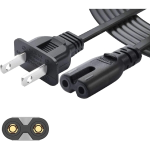 Cable de Poder Tipo 8 - Impresora 1.8 M Color Negro