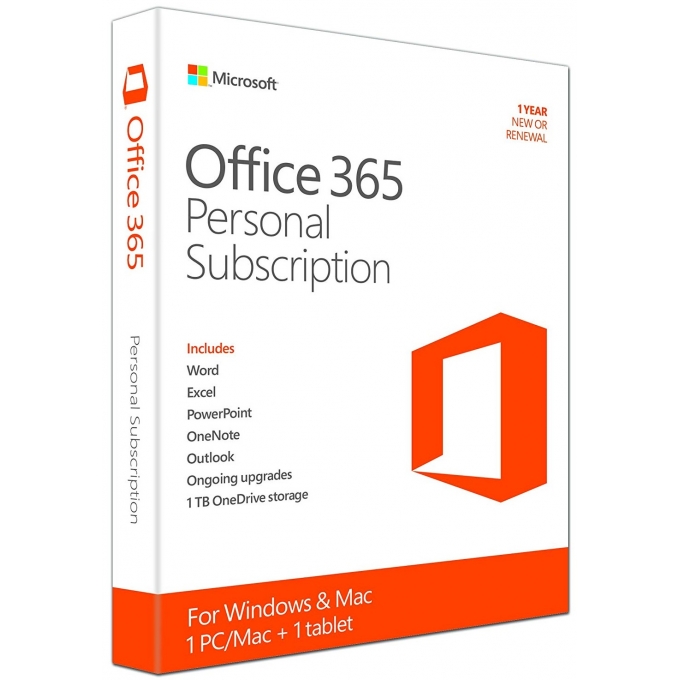 LICENCIA MICROSOFT OFFICE 365 PERSONAL - SUSCRIPCION - ANUAL - 1PC / MICROSOFT