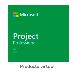 LICENCIA DIGITAL MICROSOFT PROJECT 2021 PROFESIONAL - PERMANENTE - 1 PC  -  H30-05939 (ESD)