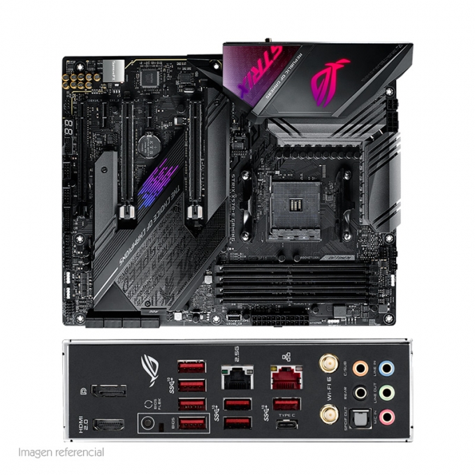 PLACA Asus ROG Strix X570-E Gaming  Wi-Fi 6 (802.11ax), AM4, X570, DDR4, SATA 6.0, USB 3.2. / ASROCK