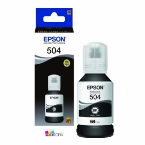 BOTELLA DE TINTA EPSON T504120 NEGRO 127ML - IMPRESORA L6171 - L4150 - L4160 - L14150