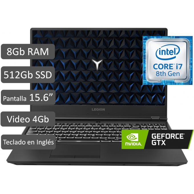 LAPTOP LENOVO LEGION 15IMH05 Y53015ICH I78750H 8GB RAM 512GB