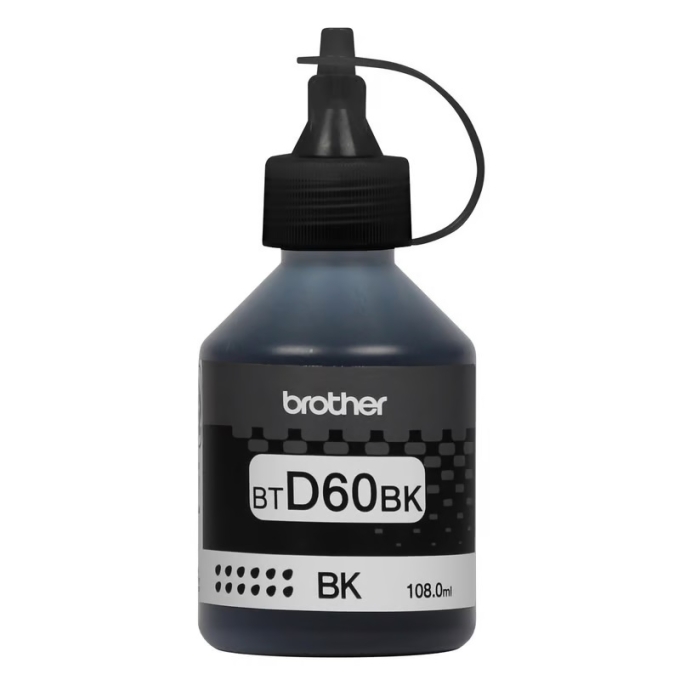 BOTELLA DE TINTA BROTHER NEGRO BTD60BK T310 - T710W - T910DW - T4500 / BROTHER