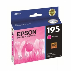 CARTUCHO DE TINTA EPSON T195320-AL MAGENTA XP-101/201/204/211/214/401/411
3ml / EPSON