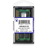 Memoria RAM SODIMM KINGSTON 8GB - DDR3-1600/PC3-12800 - CL11 - 1.35V - KVR16LS11/8, Para Laptop