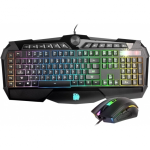 Combo Teclado y Mouse THERMALTAKE CHALLENGER GAMER KB-CPC-MBBRSP-01 Cableado (oferta)