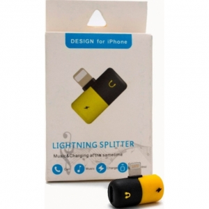 ADAPTADOR LIGHTNING SPLITTER PARA IPHONE - CARGA Y AUDIO