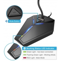 MICROFONO USB PARA PC - PLUG & PLAY CONDENSADOR OMNIDIRECCIONAL / CMTECK
