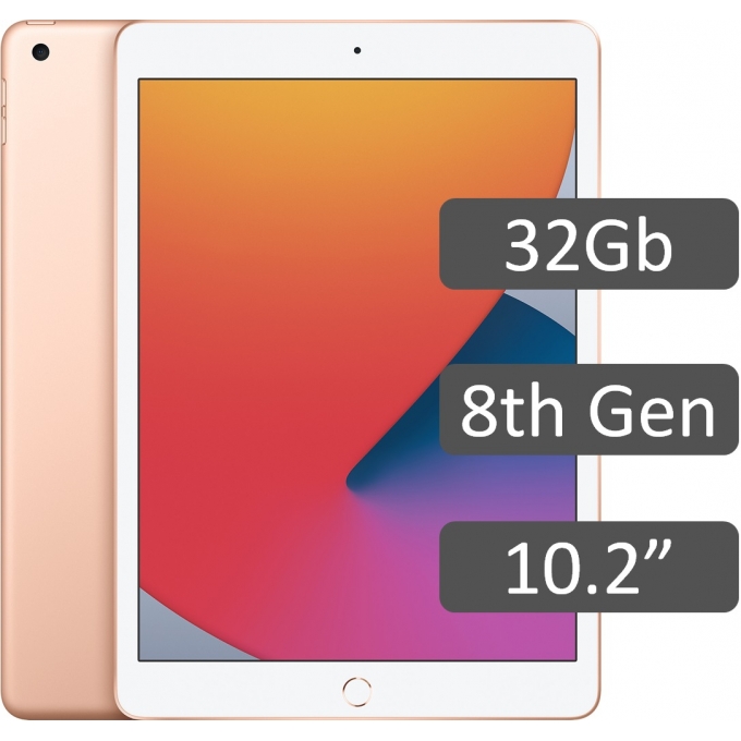 Tablet Apple iPad 8th Gen 32GB 10.2pulgadas (2160x1620) RETINA BT Gold - A2270 / APPLE