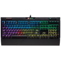 Teclado CORSAIR Strafe RGB MK2 CHERRY MX Red, Mecanico, Cableado, retroiluminado, Gamer, Negro CH-9104110-SP / CORSAIR