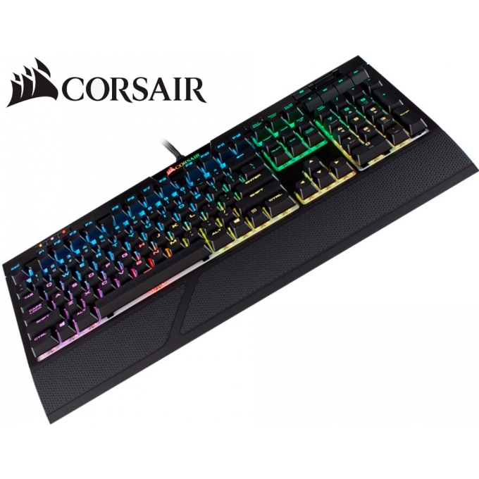 Teclado CORSAIR Strafe RGB MK2 CHERRY MX Red, Mecanico, Cableado, retroiluminado, Gamer, Negro CH-9104110-SP / CORSAIR