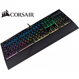 Teclado CORSAIR Strafe RGB MK2 CHERRY MX Red, Mecanico, Cableado, retroiluminado, Gamer, Negro CH-9104110-SP