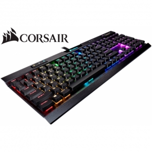 Teclado CORSASIR K70 RGB MK2 Low Profile Rapidfire CHERRY MX Speed, Mecanico, Cableado, retroiluminado, Gamer, Negro CH-9109018-SP