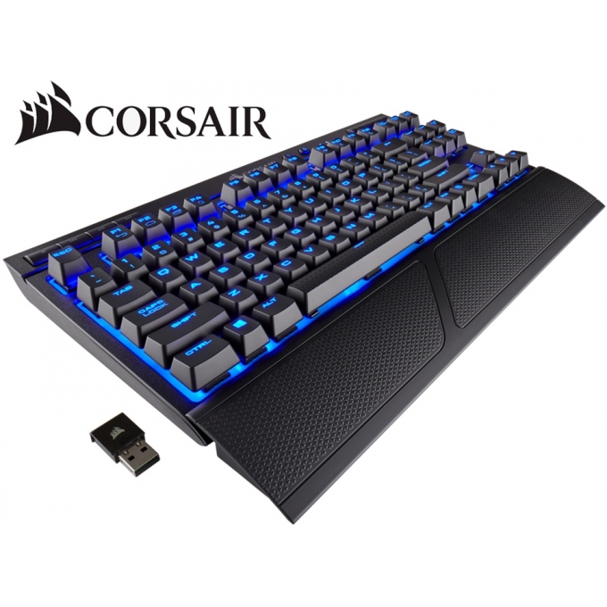Teclado CORSAIR K63, Mecanico Cherry MX Multimedia, Inalambrico Bluetooth, Retroiluminado, Gamer CH-9145030-NA / CORSAIR