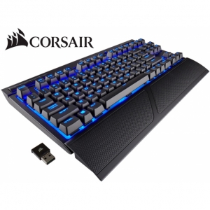 Teclado CORSAIR K63, Mecanico Cherry MX Multimedia, Inalambrico Bluetooth, Retroiluminado, Gamer CH-9145030-NA