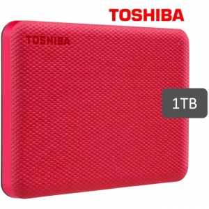 Disco Duro Externo 1Tb Toshiba CANVIO ADVANCE RED, V10
