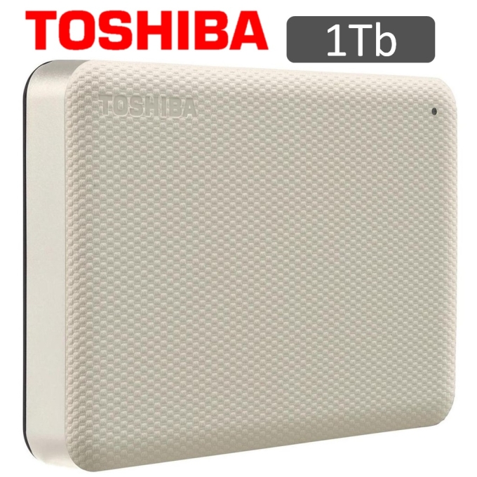 Disco Duro Externo TOSHIBA, Storage Canvio Advance White, 1TB / TOSHIBA
