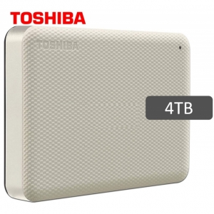 Disco Duro Externo TOSHIBA, STORAGE CANVIO ADVANCE WHITE, 4TB, V10.