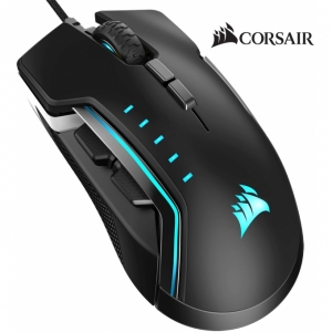 Mouse CORSAIR Glaive RGB PRO, Cableado, Alumium, Negro, Gamer