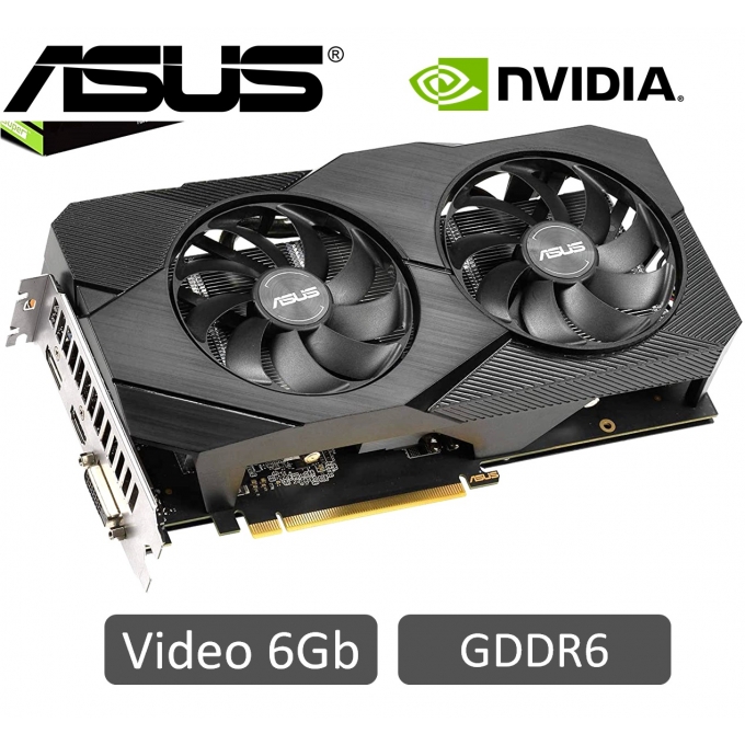 Tarjeta de Video ASUS GEFORCE GTX 1660 SUPER OC 6GB GDDR6 PHOENIX CUDA 1 / ASUS