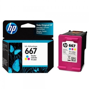 CARTUCHO DE TINTA HP 667 STANDAR TRICOLOR