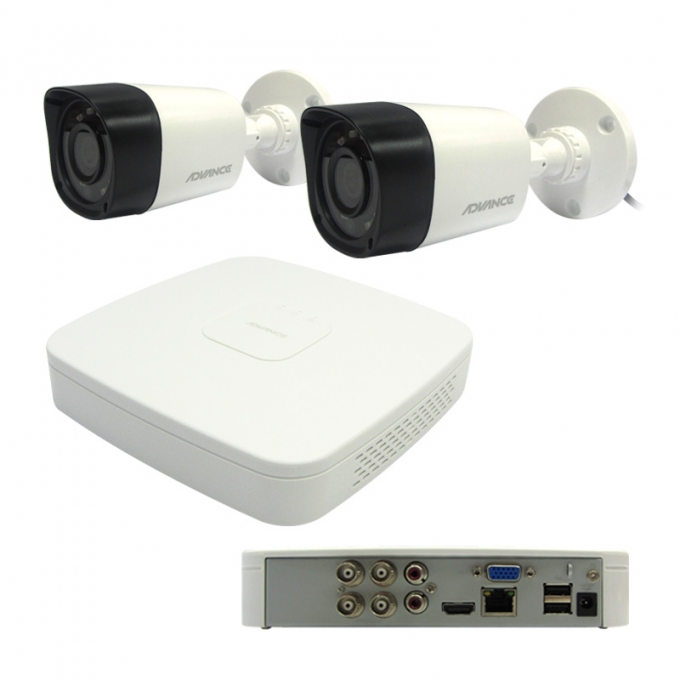 Kit Camara de Seguridad IP Advance CAMHS2 - 2 Camaras + DVR / Advance