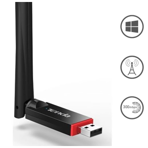 ADAPTADOR USB Wifi TENDA U6 INALAMBRICO 300mbps con Antena