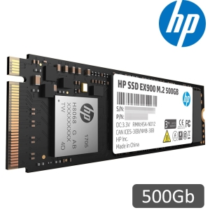 Disco Duro Solido SSD HP EX900 500Gb M.2 2280, PCIe Gen 3x4, NVMe 1.3 Interno