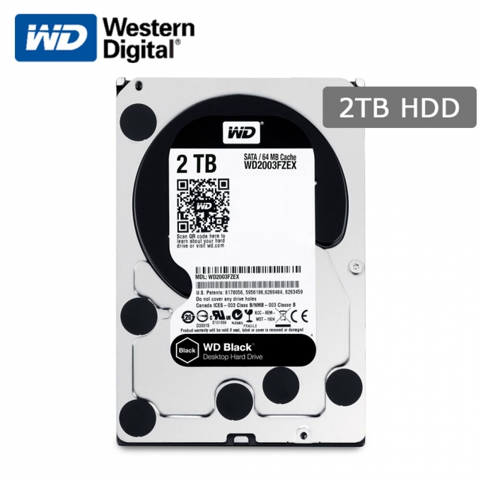Disco duro Western Digital Black, 2TB, SATA 6 Gb/s - Interno / WESTERN DIGITAL