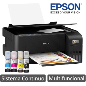Impresora EPSON Ecotank L3210, Multifuncional, Sistema Tinta continua, USB, C11CJ68303
