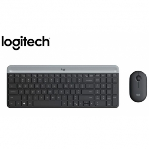 Combo LOGITECH Teclado MK470 SLIM + Mouse Wireless Black