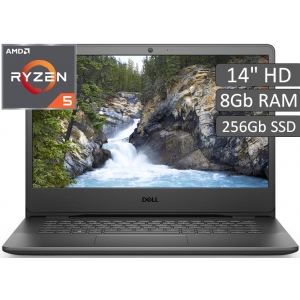 Laptop Dell Vostro 14 3405, Ryzen 5 3450U, Memoria 8Gb RAM, Disco Solido 256Gb SSD, Pantalla 14pulgadas HD, Sin Sistema Operativo / DELL
