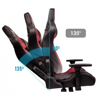 Silla Gamer para juegos U Fit, Color Negro / Rojo. / THERMALTAKE